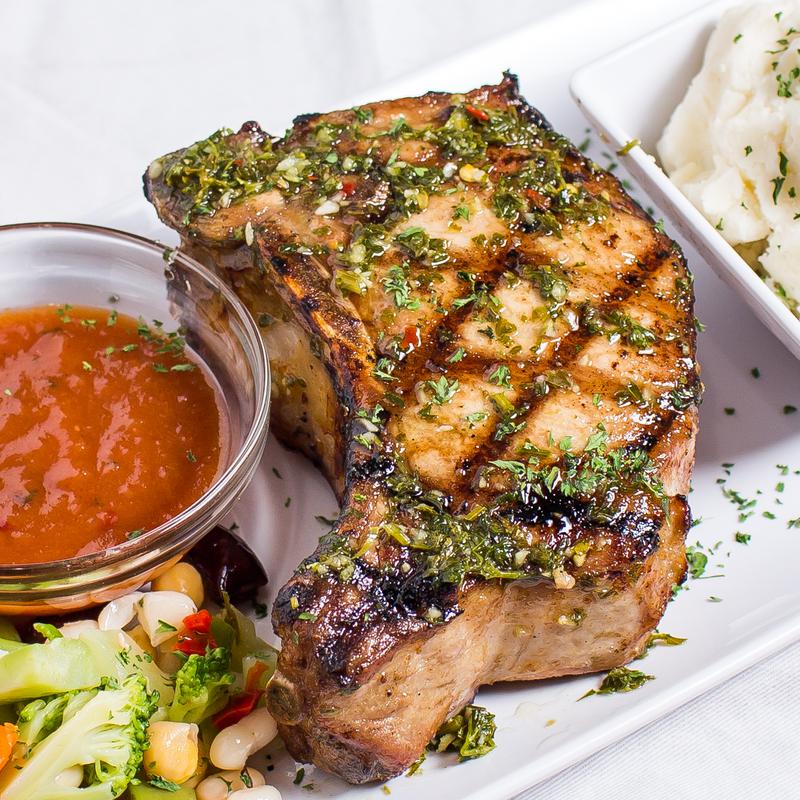 African 14. oz Famous Pork Chop photo