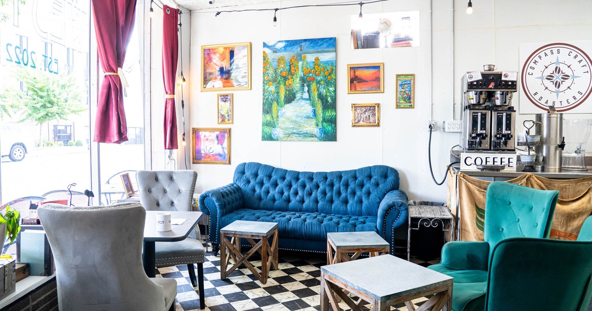 Interior seating area ready for guests