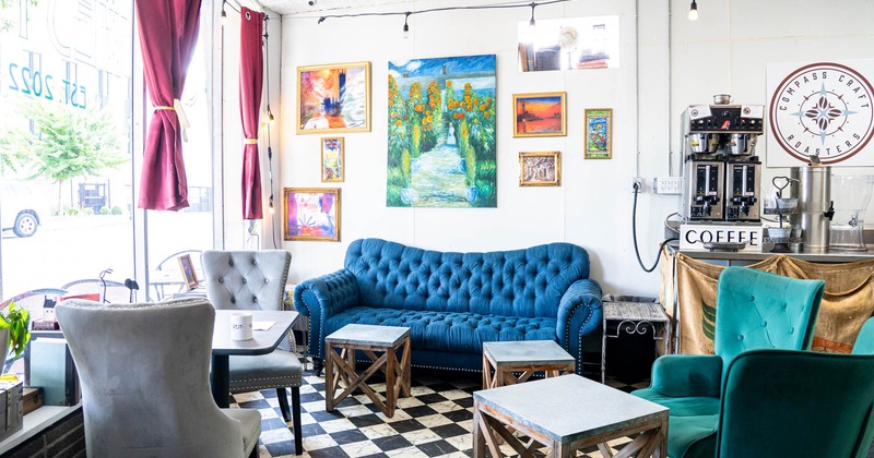 Interior seating area ready for guests