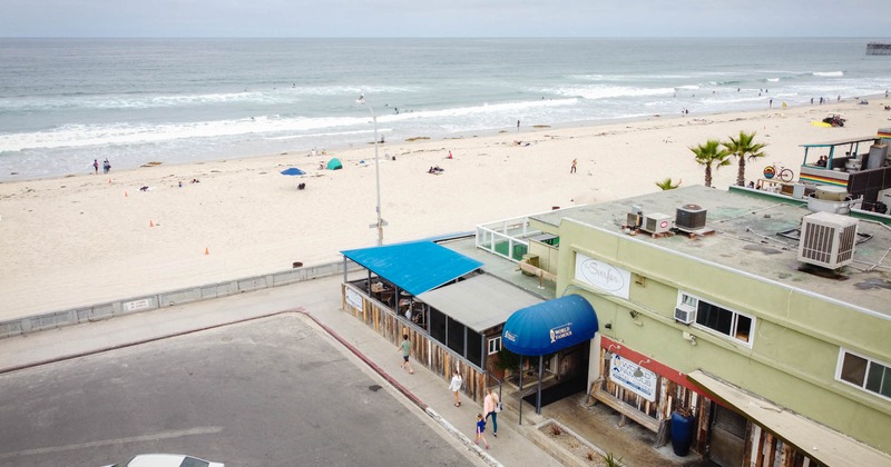 Exterior, areal view  of the beach and the restaurant