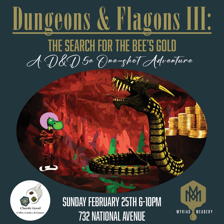 Dungeons & Flagons III: The Search for the Bee's Gold event photo