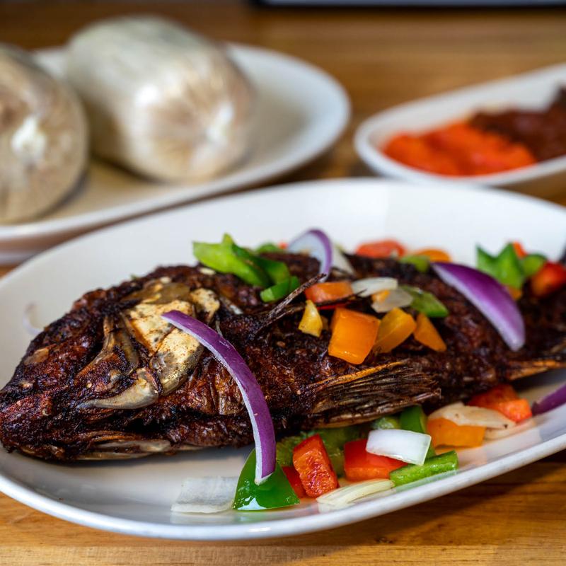 Kenkey and Fish photo