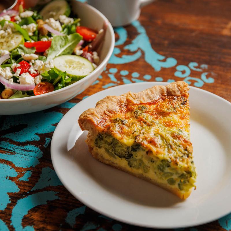 Quiche and Salad photo