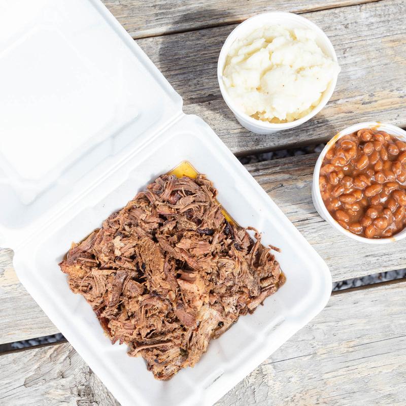 1 Lb of Pork, 2 Sides, & 4 Rolls / Buns photo