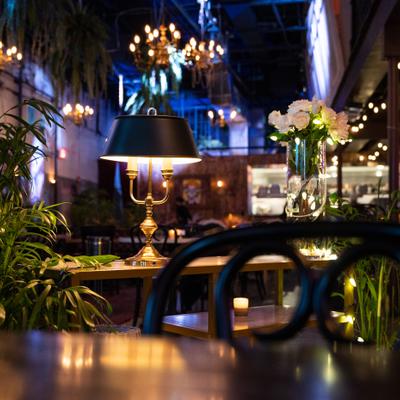 Interior, seating area