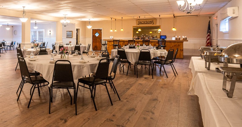 Interior, dining area