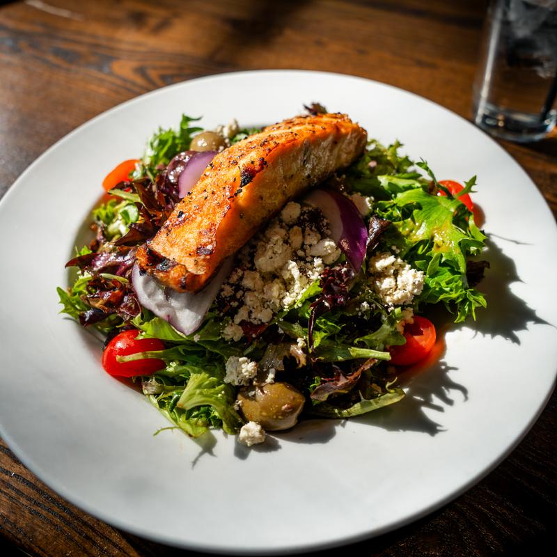 Grilled Salmon Greek* photo