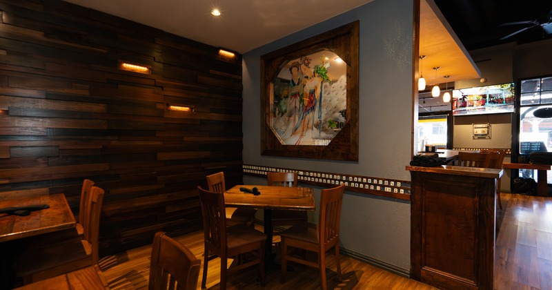 Cozy interior dining area