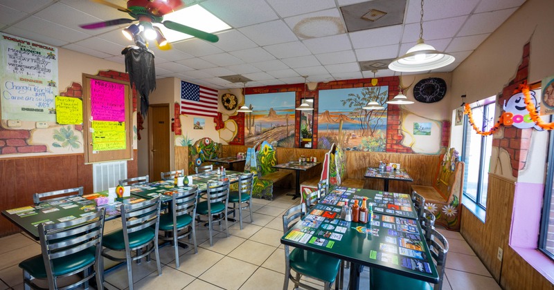 Interior seating area