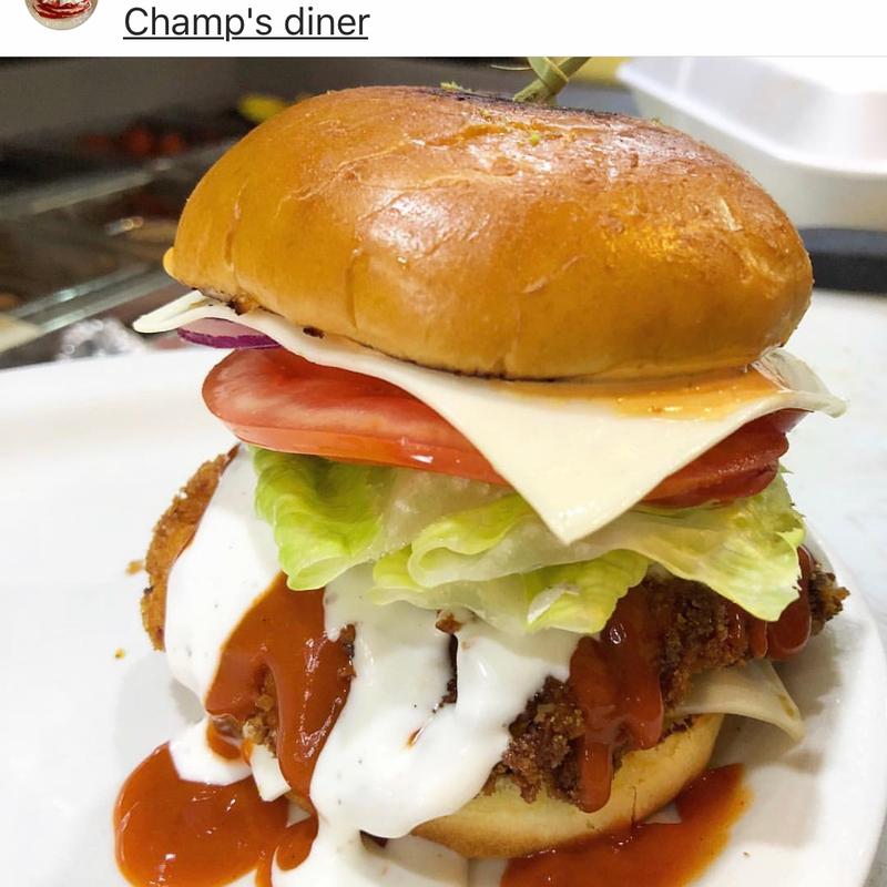 Buffalo Ranch Chicken Burger Platter photo