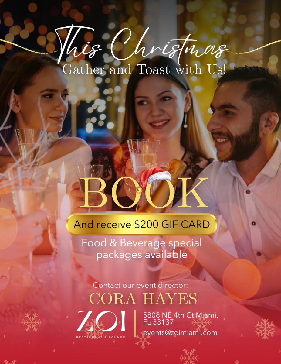 🎁 Book Your Holiday Event with Us and Receive a $200** Gift Card! 🎁 Available until 👇 event photo