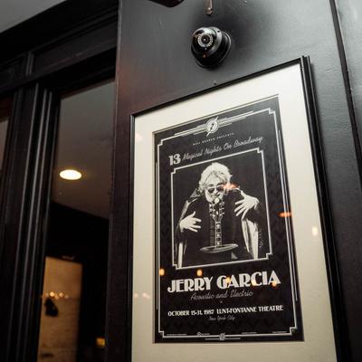 A frame on the wall.