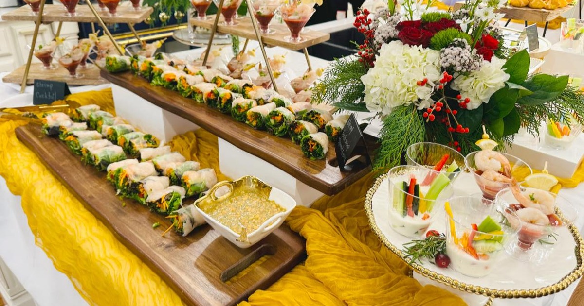 Served food for an event