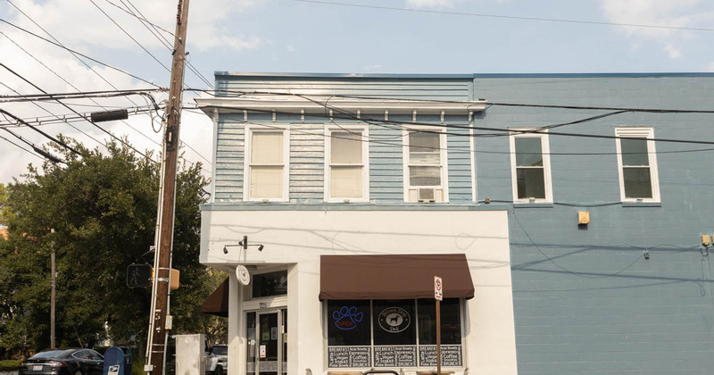 Exterior, entrance door