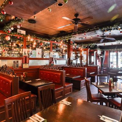 The restaurant's interior.