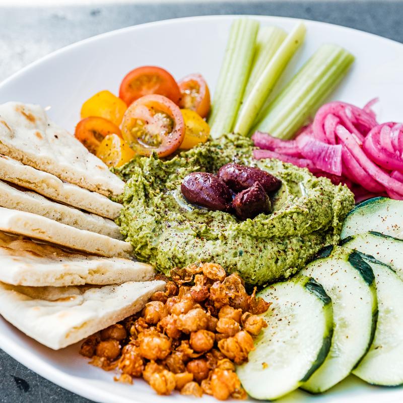 Green Hummus Plate photo