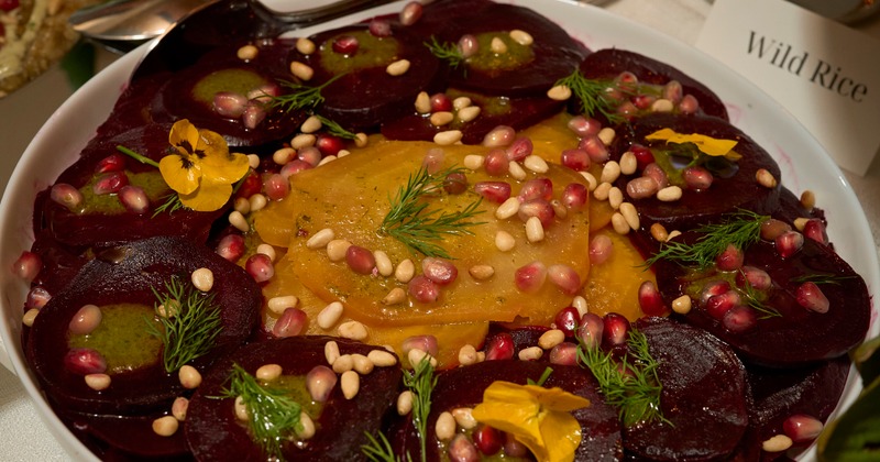 Assorted dishes on the table