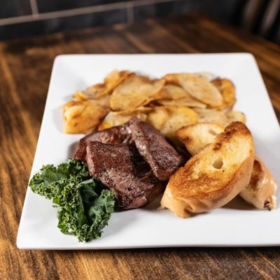 Open - Face Tenderloin dinner.