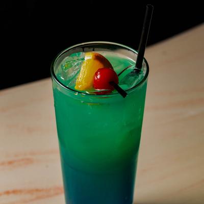 Blue Hawaiian cocktail.