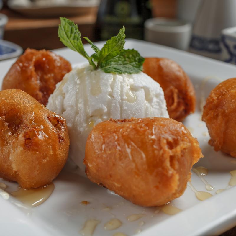 Fried Bananas with Coconut Ice Cream photo