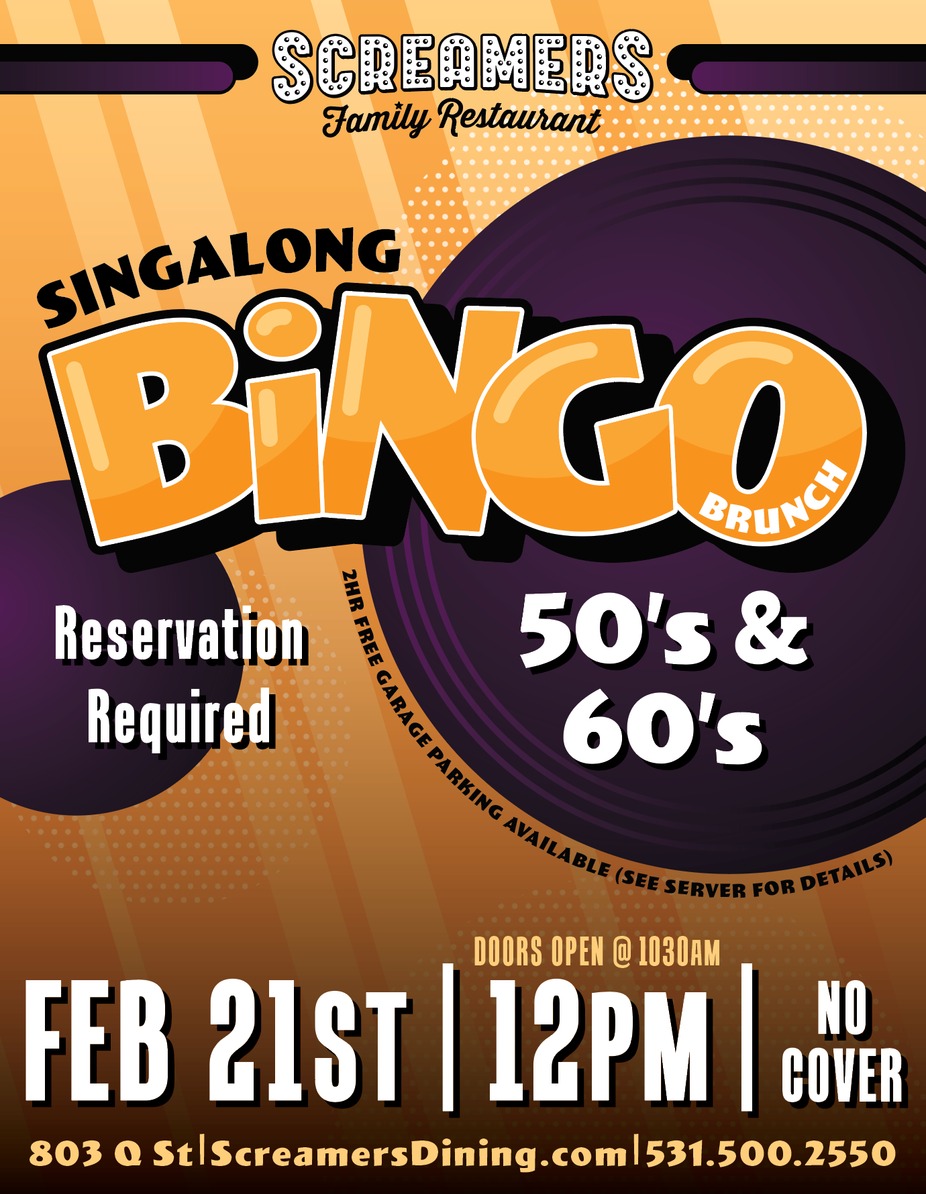 Sing-a-long Bingo Brunch! 50s and 60s Edition event photo