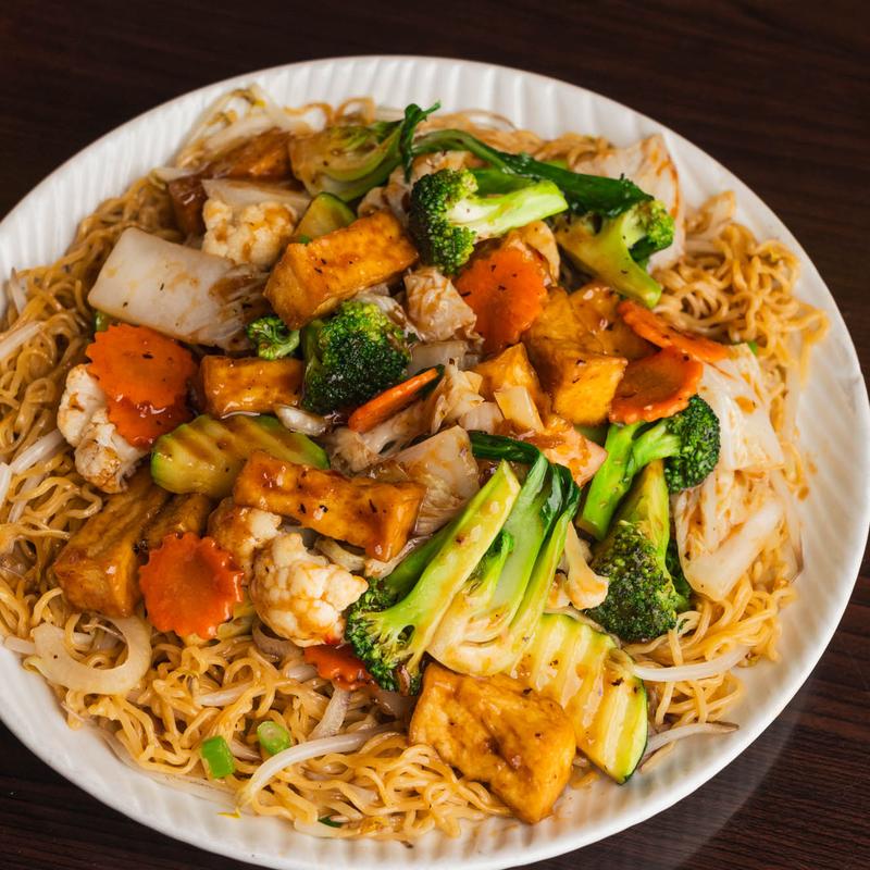 Mi Xao Chay: (Vegetarian Stir Fry Egg Noodles) photo