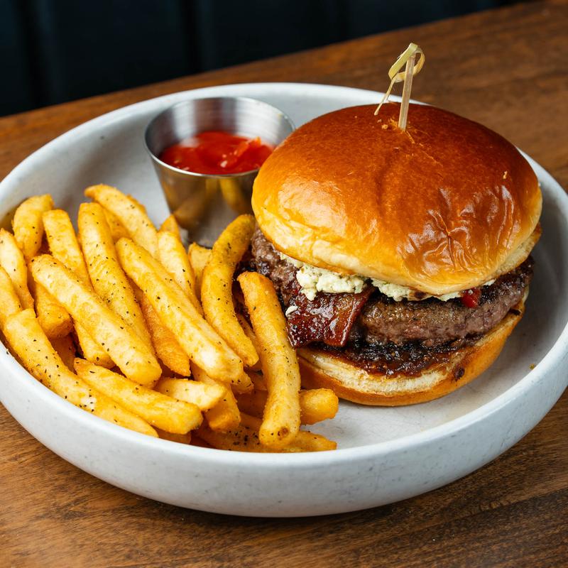 menu item 10 of 38, Bacon, Fig & Fernet Burger