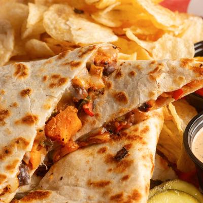 Sweet potato quesadillas.