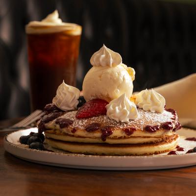 Berries & Cream pancakes.