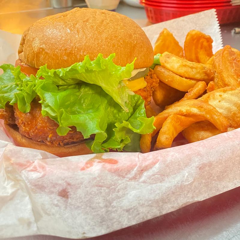 Chicken Deluxe Sandwich & Fry photo