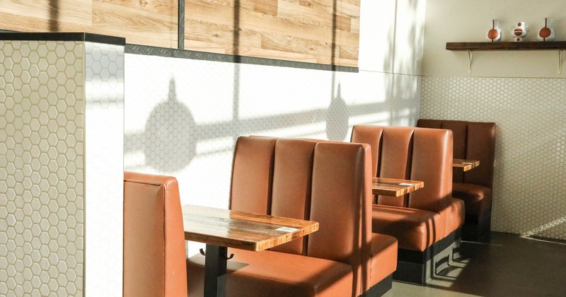 Seating booths for two people