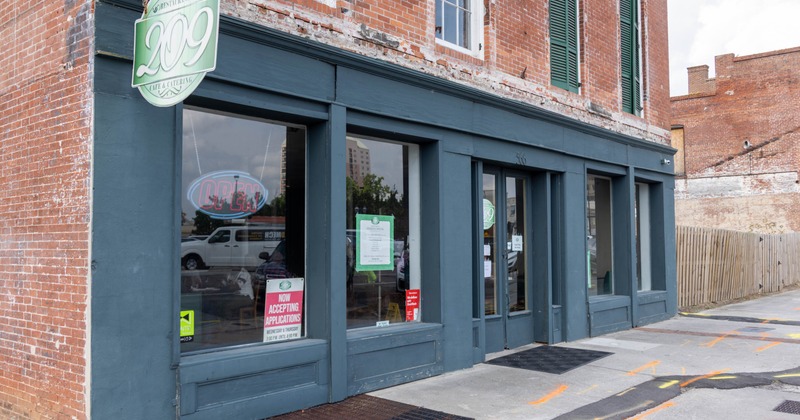Cafe front entrance