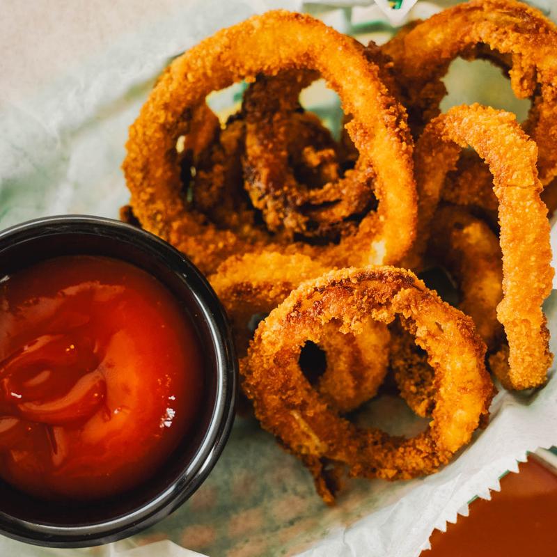 Basket of Onion Rings photo