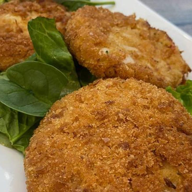 3 Large Vegan Crab Cakes photo