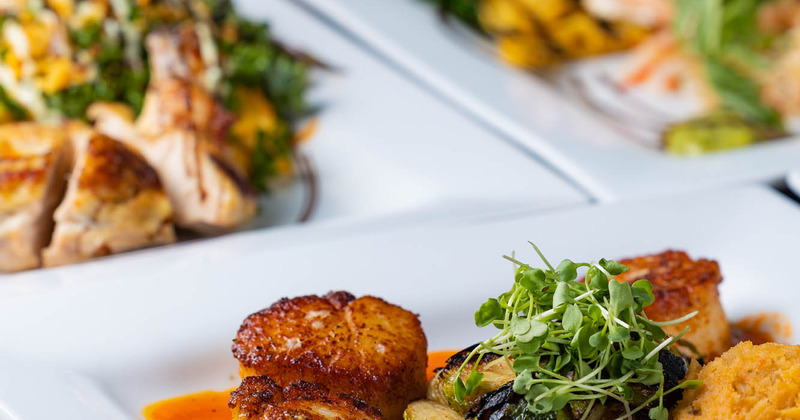 Assorted dishes, closeup