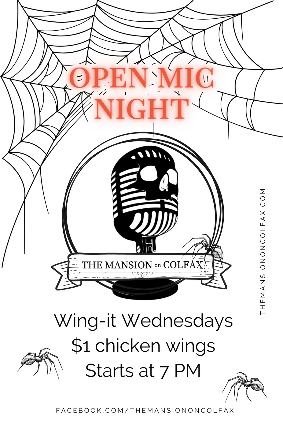 Wing it Wednesdays! Open Mic Night & $1 Wings! event photo