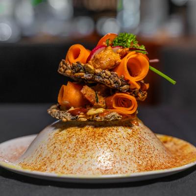 Cape River shrimp dish.