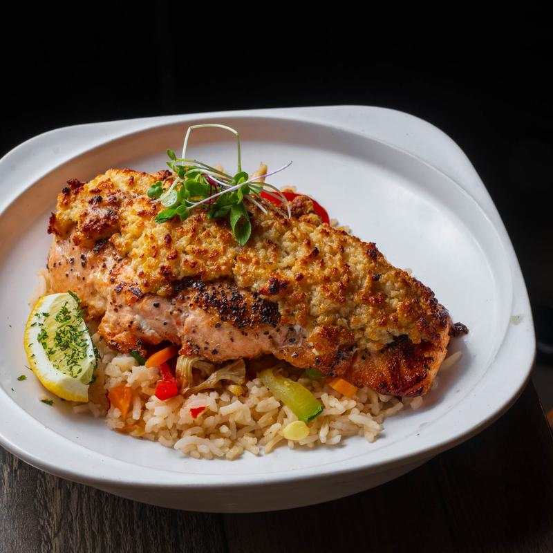 menu item 4 of 7, Glazed Salmon (GF)