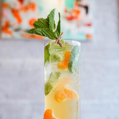 Clementine Mojito cocktail.
