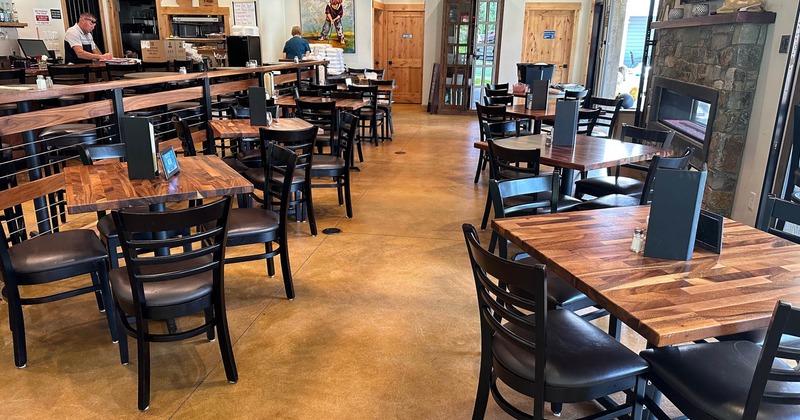 Interior, seating area tables and chairs