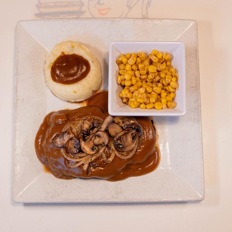 menu item 5 of 9, Hamburger Steak