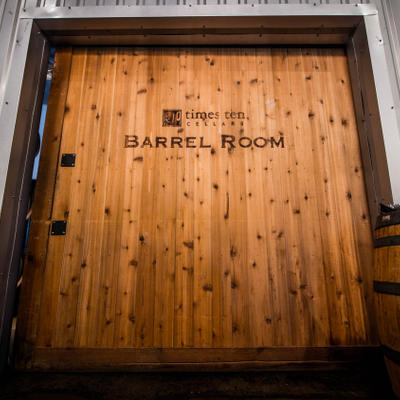 barrel room door