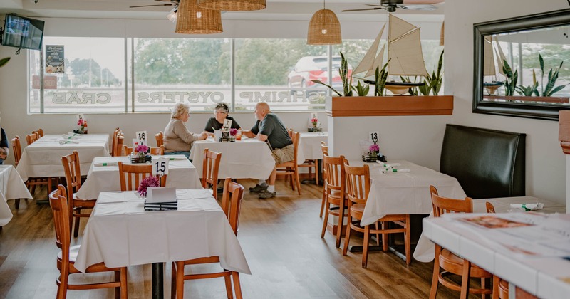 Interior, dining area