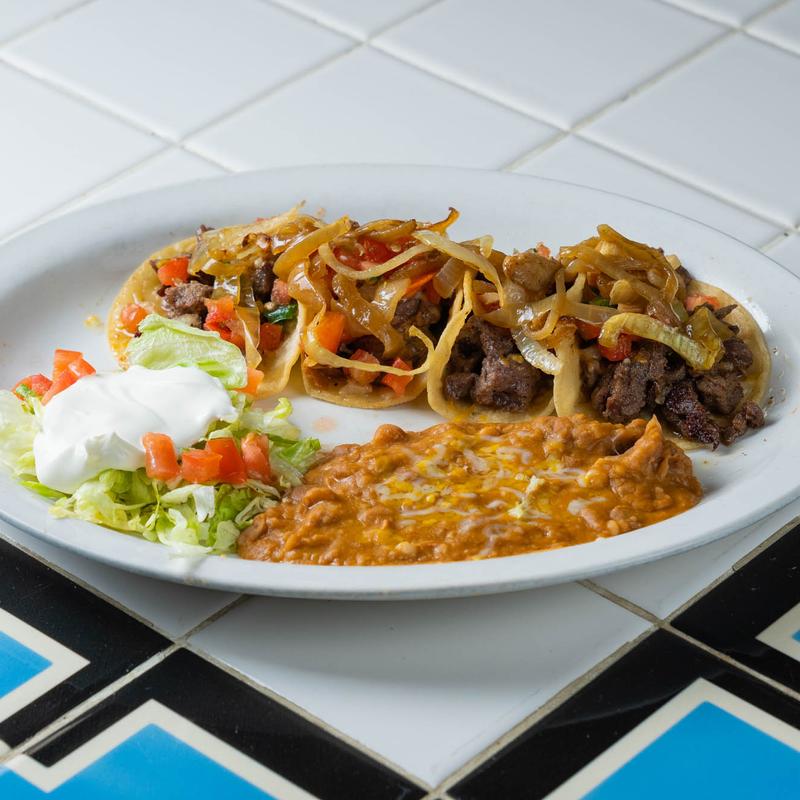 Carne Asada Tacos & Sour Cream photo