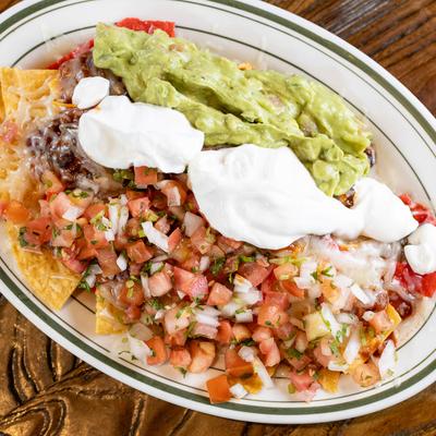 Served Nachos Grande.