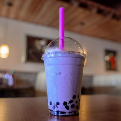 Taro boba tea.