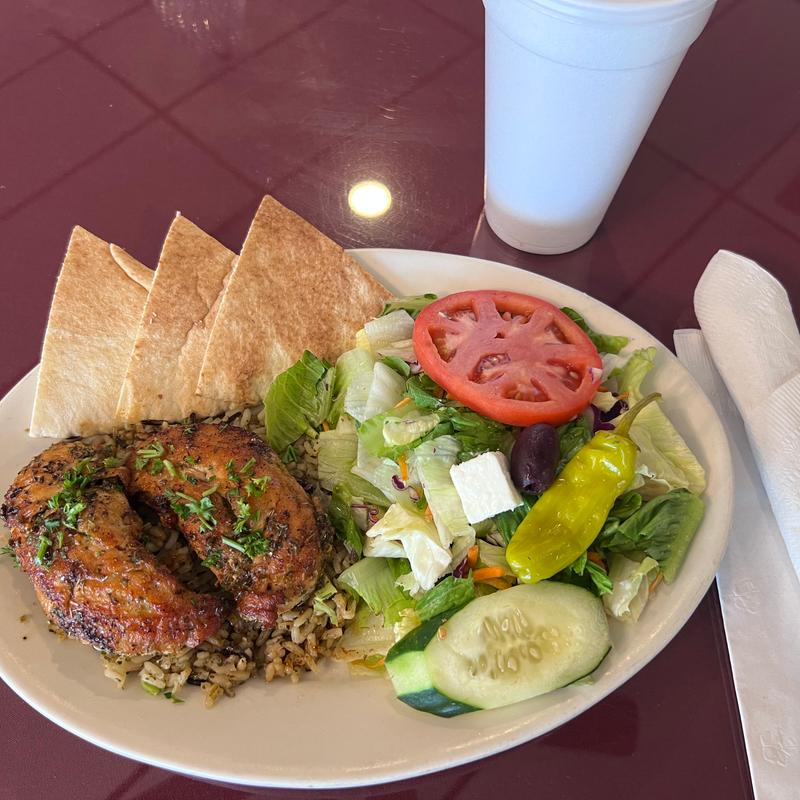 Chicken Special no hummus With Soft Drink photo