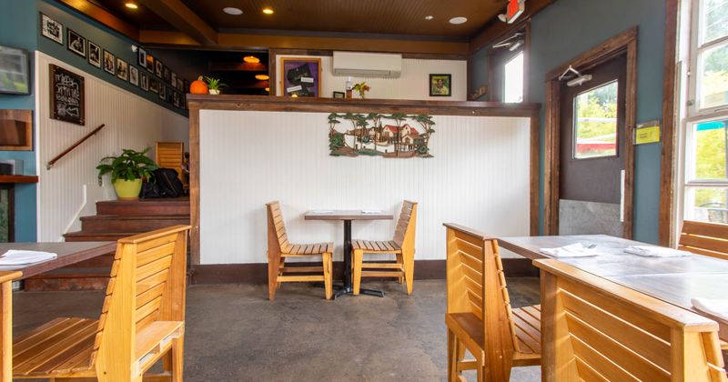 Interior, table by the door