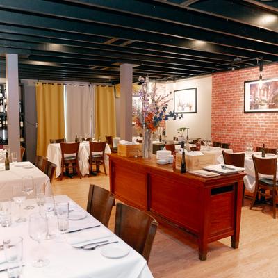 Interior, dining area.