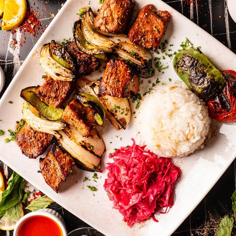 Ribeye Steak Shish Kebab photo